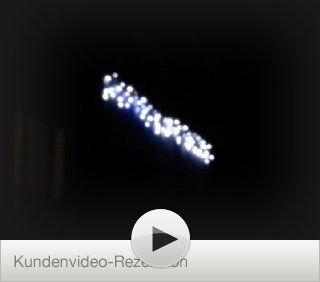 LED Eiszapfen Lichterkette   Schneefall Effekt 8m kaltweiss 