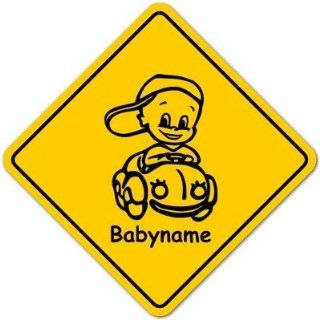 Road Sign Baby Schild mit Saugnapf   Motiv 145 Baby