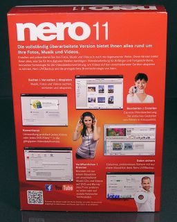 Nero 11 Multimedia Vollversion Box NEU Fotos, Musik, Videos brennen