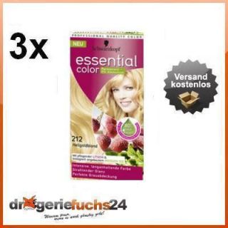 Schwarzkopf Essential Color Hellgoldblond 212 Haarfarbe NEU