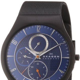 Skagen Herren Armbanduhr XL Analog Quarz Edelstahl beschichtet