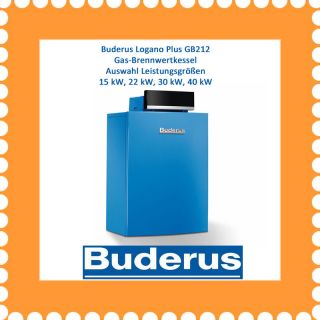 Buderus Logano Plus GB212 Gas Brennwert Kessel Boden Gas Heizung
