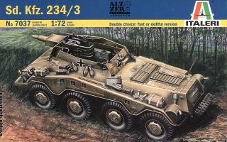 72 Panzer Italeri 7037 WKII Sd. Kfz. 234/3 8 Rad Pak