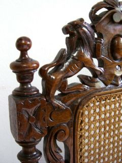 Gründerzeit Stühle Esszimmer Eiche Renaissance Antik Jagd