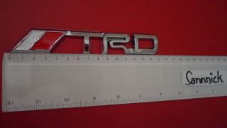 TRD Toyota Embleme Badge Yaris Corolla Starlet LOGO MOTOR SPORT chrome
