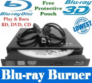 Panasonic External 2 0 USB Blu Ray Writer Player Burner DVD RW Drive