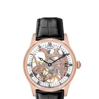 Rotary Herren Armbanduhr XL Timepieces Analog Handaufzug Leder GS02522