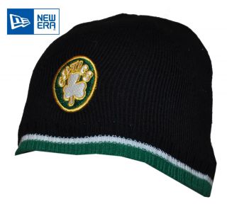New Era   Boston Celtics NBA Black Hardwood Classic Beanie Hat (BH534
