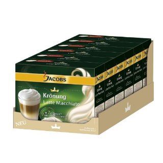 Jacobs Kroenung Kaffeepads Latte Macchiato, (6x 162 g, 42 Portionen