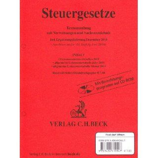 Steuergesetze 164. Ergänzungslieferung Rechtsstand 06/2010 