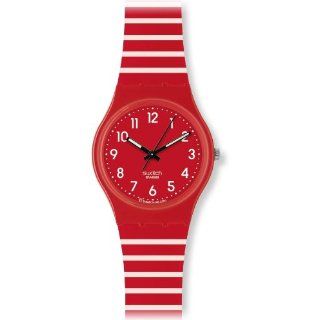 Swatch Damen Armbanduhr Striped Berry GR154I Swatch Uhren