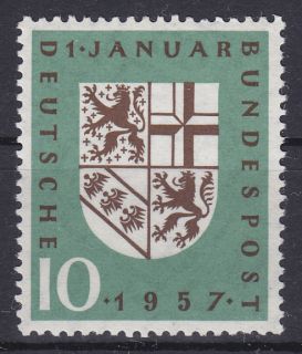 BUND 1957   PLATTENFEHLER Mi.Nr. 249 f 35 Postfrisch