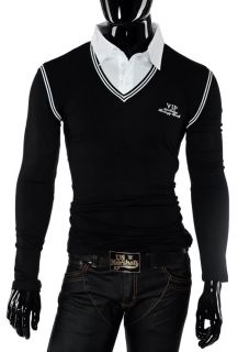 M049 3ELEVEN 2in1 Longsleeve PULLOVER Polo Hemd T Shirt