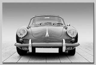 Leinwand Bild Porsche Oldtimer 356 Schwarzweiß Traum Bilder Autos