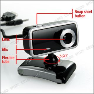 USB 20,0 Mega Pixel HD PC Webcam Cam Webkamera mit Mikrofon f. MSN