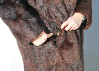 Bisam Pelzmantel abrigo de pieles pelliccia manteau de fourrure