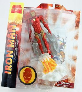 Iron Man 2 Actionfigur Figur mit Base Marvel Select 18cm NEU