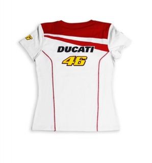 DUCATI Corse Damen T Shirt Top VALENTINO ROSSI D46 Team Moto GP LADY