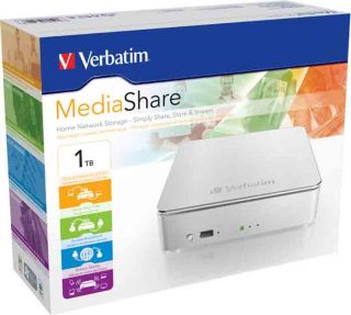 Verbatim 1TB MediaShare Home NAS Server Festplatte (8,9 cm (3,5 Zoll