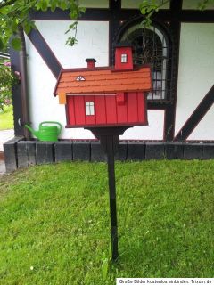 Design Landhaus Briefkasten Handgemacht Holz 167 cm Shabby Chic SELTEN