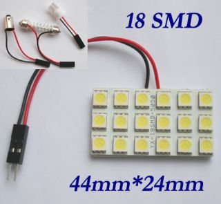 Light Lampe Panel 18 SMD LED 5050 Cool White +Adapters