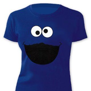 Sesamstrasse Girlie Shirt Krümelmonster Gesicht   Girlie Shirt
