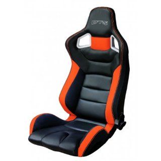 DTSline Sportsitz Racing II Kunstleder Farbe orange/schwarz Sitz