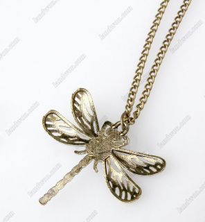 GK4931 New Vintage Style Bronze Metal Alloy Insect Dragonfly Pendant
