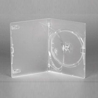 AMARAY DVD Hülle, Hüllen transparent für 2 Discs, 14 mm 
