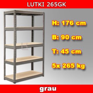 Regale Kellerregale Steckregale 265 kg 45 cm Tiefe GK