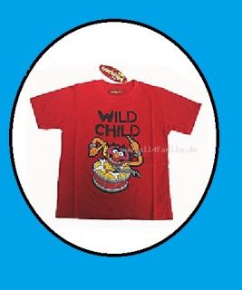 Muppets~Animal~WILD CHILD~ cooles T Shirt 92   116 rot
