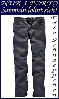 Stretch Hose Gr. 58 Anthrazit Herrenhose Jeans Classic Fit Neu