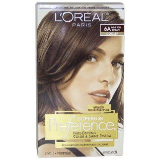 LOreal Preference Haircolor, Light Ash Brown 6A 1 ea (Haarfarbe
