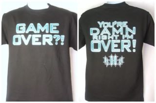 Triple H Game Over Black T shirt New