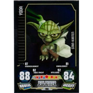 WARS FORCE ATTAX SERIE 3 CLONE WARS   STARKARTE   Nr. 196 YODA   NEU