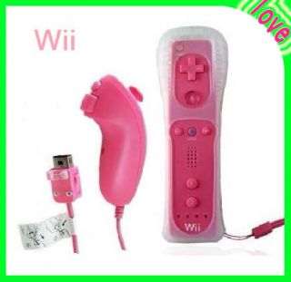 New wii Remote & Nunchuck Controller Set for Nintendo Wii Game With