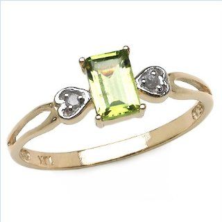 Edler 9 Karat (375) Gold Solitär Verlobung Diamant Damenring Brillant