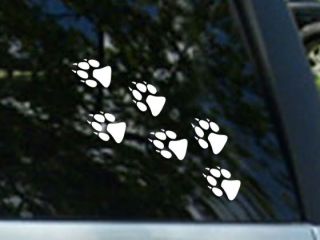 Wolf Pfoten Window / Wall / Car AUFKLEBER Paw Sticker