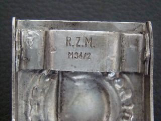 Deutsche Koppelschloss Frontheil mit Stahlhelm   RZM M34/2   belt