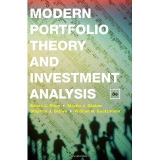 Modern Portfolio Theory and Investment Analysis Edwin J