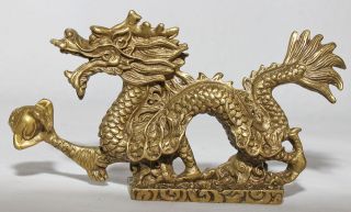 Sehr aufwendig gearbeiteter Bronzefiguren, eines chinesischen Drachen.