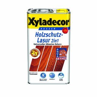 Xyladecor Holzschutzlasur 2in1 Aussen, 5 Liter, Farbton Walnuss
