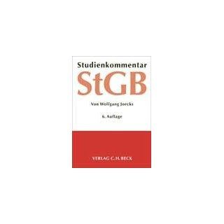 Studienkommentar Strafgesetzbuch (StGB) Wolfgang Joecks