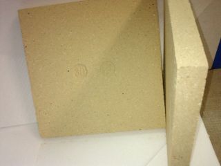 4x Schamotteplatten Schamottsteine 300x300x30mm gewicht 5,75kg