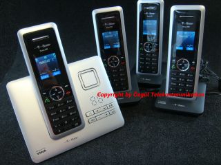 SINUS A302 Schnurlos Telefon mit Anrufbeantworter mit 4 Handteilen