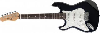 Stagg S300LH BK E Gitarre Elektrogitarre Größe 3/4 linkshänder