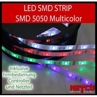 KOMPLETT SET 20m LED RGB mehrfarbig Strip / Leiste /Streifen /Stripes