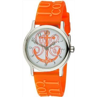 Juicy Couture Ladies Orange Rubber Strapped Watch
