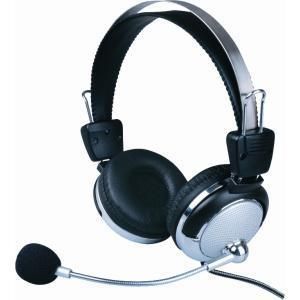  Headset Kopfhoerer mit Mikrofon und Lautstaerkeregler HT 301 MV NEU