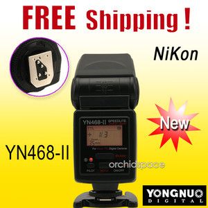 Yongnuo YN468 II TTL Blitz Blitzgerät f. Nikon D5100 D3100 D300s D80